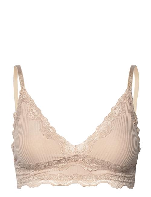 Se Rosemunde Silk Bra W/Lace Rosemunde Beige ved Booztlet