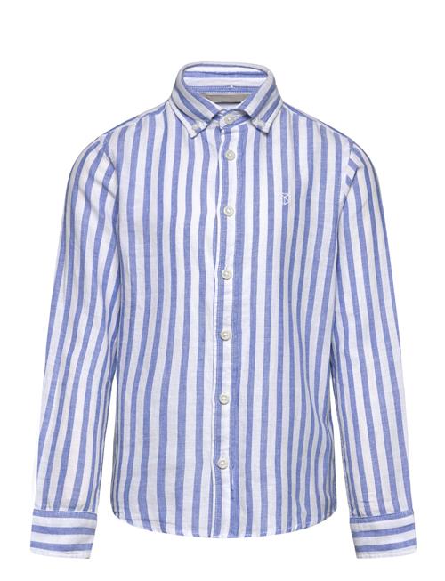 Jack & Jones Jprccmaze Linen Shirt L/S Jnr Jack & J S Blue