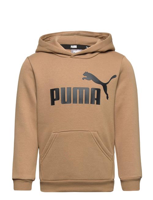 Se PUMA Ess Big Logo Hoodie Fl B PUMA Brown ved Booztlet