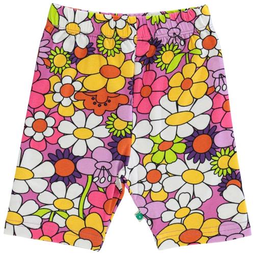 Småfolk Blomstret Shorts Spring Pink | Lilla | 5-6 years