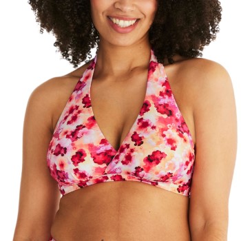 Abecita Maui Halterneck Bikini Bra Rosa Mønster  B/C 70 Dame