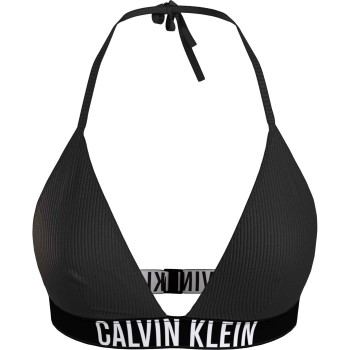 Calvin Klein Instense Power Triangle Bikini Top Sort nylon Medium Dame