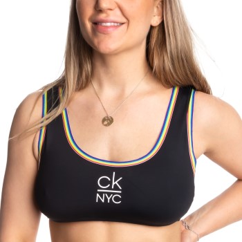 Calvin Klein Pride Bralette Bikini Sort Medium Dame