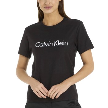 Calvin Klein SS Crew Neck Sort bomuld Large Dame