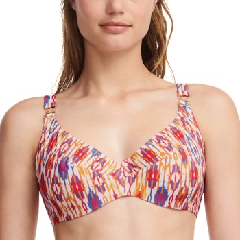 Se Chantelle Swimwear Underwired Covering Bra Orange mønster E 75 Dame ved Timarco