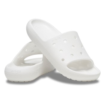 Se Crocs Classic Slipper 2 0 Hvid US M10 (EU 43-44) ved Timarco