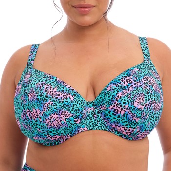 Elomi Electric Savannah UW Plunge Bikini Top Leopard F 85 Dame