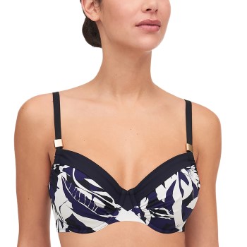 Femilet Honduras Underwired Bikini Bra Blå/Hvid D 75 Dame