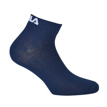 FILA Strømper 3P Quarter Plain Socks Marineblå Str 43/46