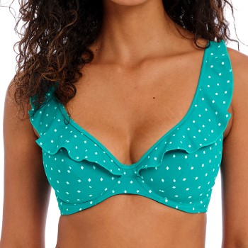 Freya Jewel Cove High Apex Bikini Top With J-Hook Turkise D 70 Dame