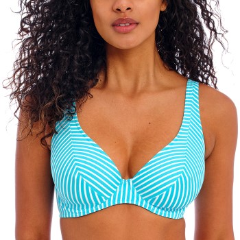 Freya Jewel Cove UW High Apex Bikini Top Turkis Mønster F 75 Dame