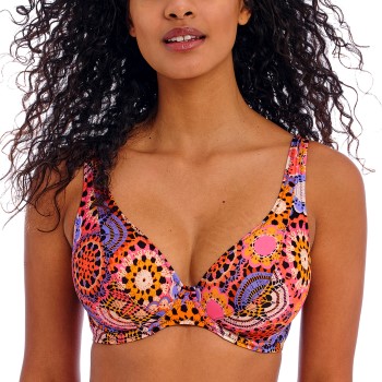 Freya Santiago Nights UW High Apex Bikini Top Rosa Mønster  F 70 Dame