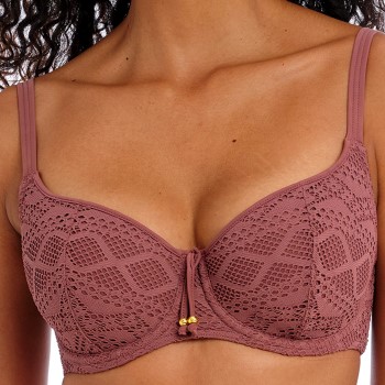 Freya Sundance Padded Bikini Top Brun polyamid D 70 Dame