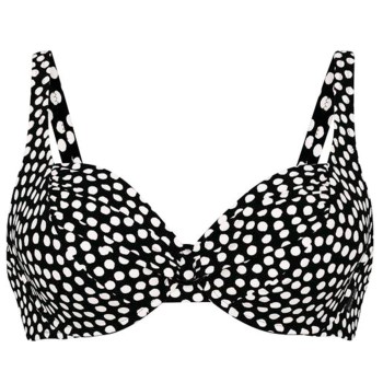 Rosa Faia Summer Dot Bikini Top Sort/Hvid C 40 Dame