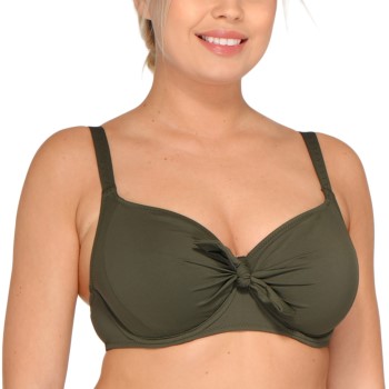 Saltabad Dolly Bikini Bra Militærgrøn  polyamid D 85 Dame