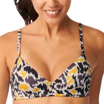 Sloggi Shore Fancy Guppy Bikini Top Sort/Gul M+ Dame