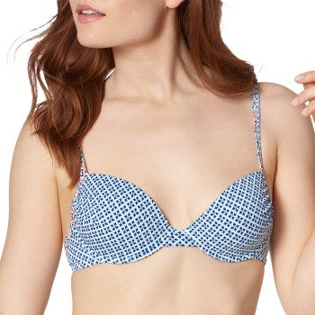 Triumph Mix and Match Padded Bikini Bra Blå/Hvid C 38 Dame