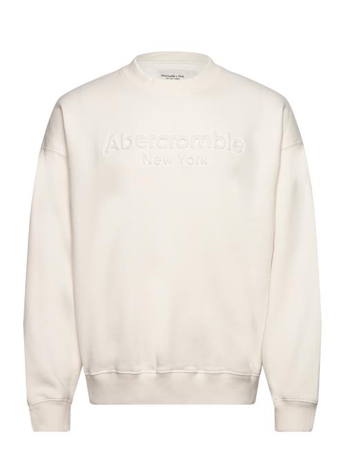 Se Abercrombie & Fitch Anf Mens Sweatshirts Abercrombie & Fitch Cream ved Booztlet