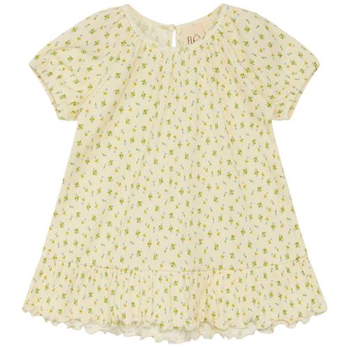 Se Flöss Clara Kjole Wild Flower | Grønn | 98 cm ved Babyshop