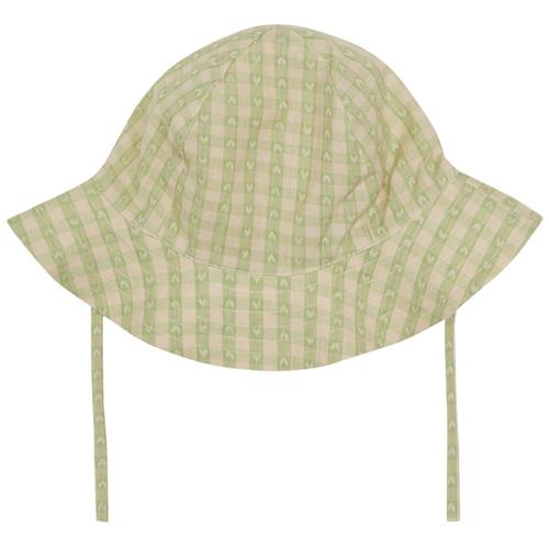 Flöss Stella Solhat Lime Gingham | Grønn | 44/47 cm