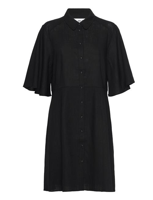 Slfgulia 2/4 Short Shirt Dress D Selected Black