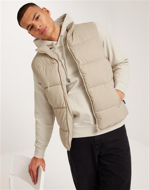 Only & Sons Onsalvin Quilt Puffer Vest Otw Vd Veste Silver Lining