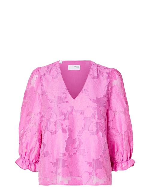 Selected Femme Slfcathi-Sadie 3/4 Top Ff Selected Femme Pink