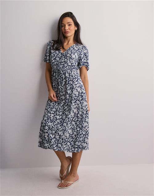 Only - Blomstret - Onlhalia Life S/S Midi Dress Wvn No