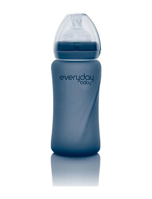 Everyday Baby Glass Baby Bottle Heat Sensing Healthy + Blueberry 240Ml Everyday Baby Blue