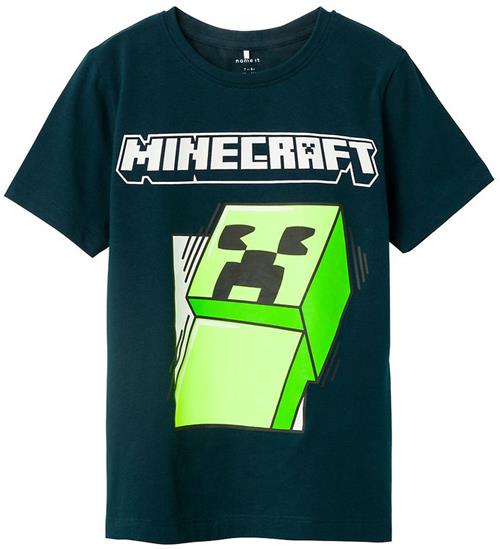 Se Name It Name It T-shirt - NkmMobin Minecraft - Dark Sapphire ved KidsWorld