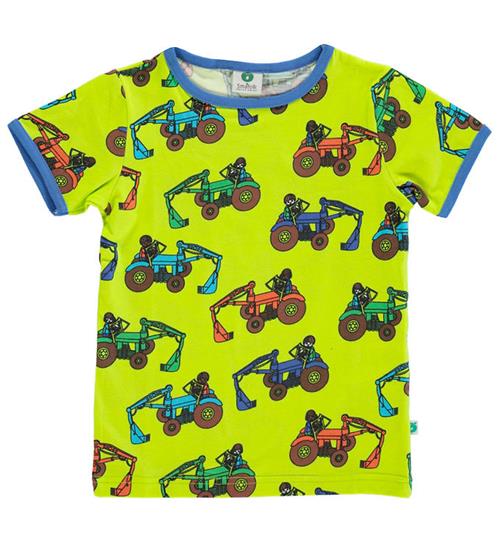 Se SmÃ¥folk SmÃ¥folk T-shirt - Bright Green m. Traktorer ved KidsWorld