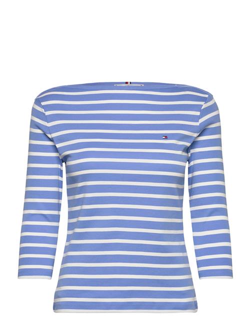 Se Tommy Hilfiger New Cody Slim Boat-Nk 3/4Slv Tommy Hilfiger Blue ved Booztlet