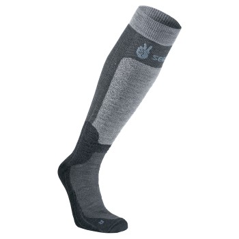 Seger Strømper Byggmark Mid Compression Sock Sort/Grå Str 37/39