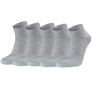 Seger Strømper 5P Low Cotton Socks Grå Str 35/38