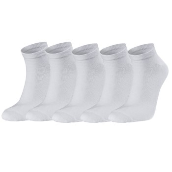 Seger Strømper 5P Low Cotton Socks Hvid Str 35/38