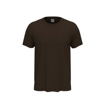 Se Stedman Classic Men T-shirt Mørkbrun  bomuld Medium Herre ved Timarco