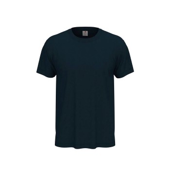 Se Stedman Classic Men T-shirt Midnatsblå bomuld X-Small Herre ved Timarco