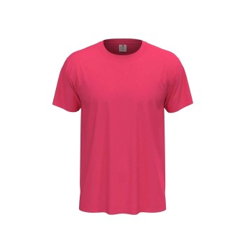 Stedman Classic Men T-shirt Rosa bomuld Medium Herre