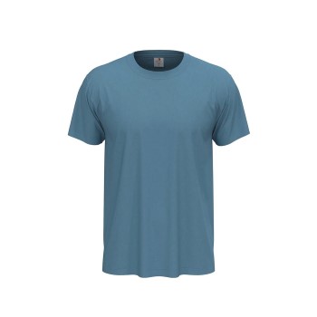 Se Stedman Classic Men T-shirt Lyseblå bomuld X-Small Herre ved Timarco