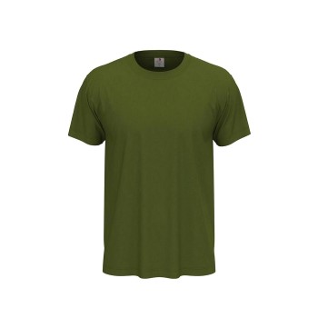 Stedman Classic Men T-shirt Militærgrøn  bomuld Small Herre