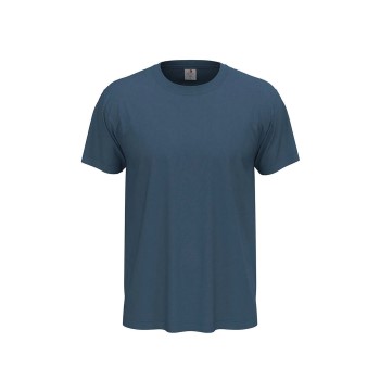 Se Stedman Classic Men T-shirt Jeansblå bomuld Large Herre ved Timarco