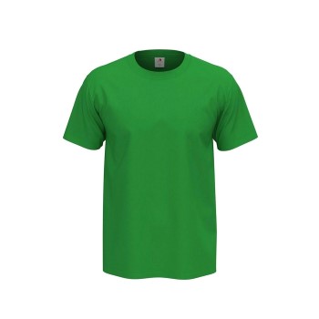 Se Stedman 4P Comfort Men T-shirt Grøn bomuld Small Herre ved Timarco