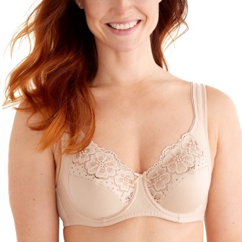 Swegmark Bh Organic Cottton Bloom Wire Bra Beige B 85 Dame