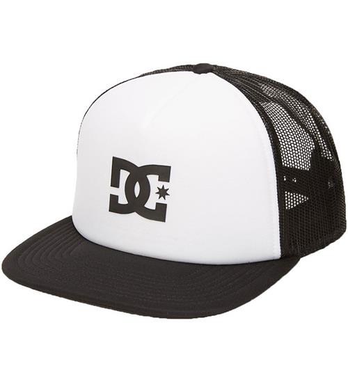 Se DC DC Shoes Kasket - Gas Station Trucker - Hvid/Sort ved KidsWorld