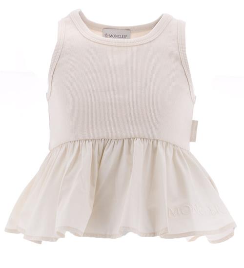 Se Moncler Moncler Tanktop - Rib - Creme ved KidsWorld