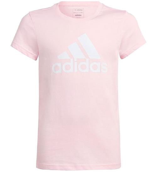 Se adidas Performance T-Shirt - G BL T - Pink/Hvid ved KidsWorld