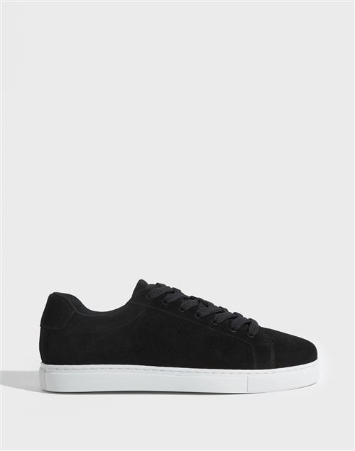 Selected Homme Slhevan Suede Sneaker Lave sneakers Sort