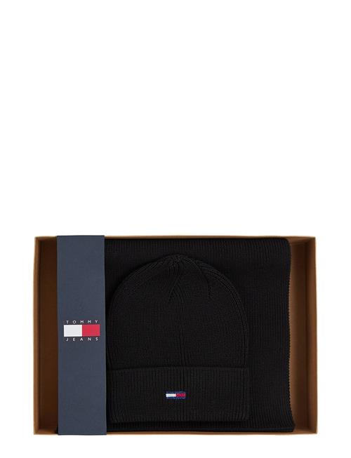 Tommy Hilfiger Tjw Flag Beanie And Scarf Tommy Hilfiger Black