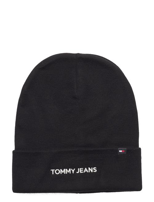 Se Tommy Hilfiger Tjm Linear Logo Beanie Tommy Hilfiger Black ved Booztlet