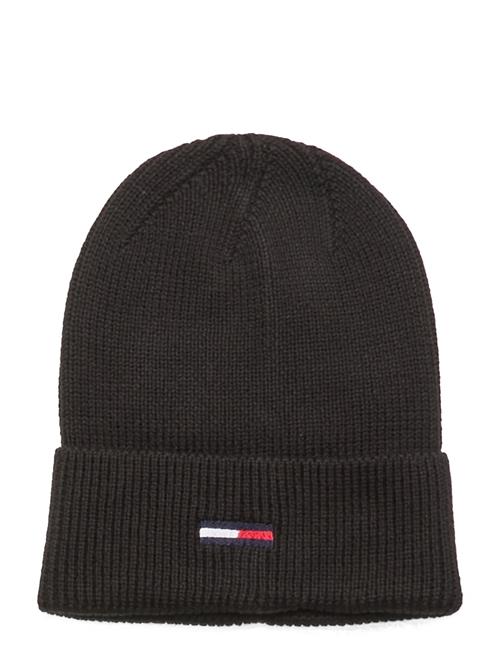 Se Tommy Hilfiger Tjw Elongated Flag Beanie Tommy Hilfiger Black ved Booztlet